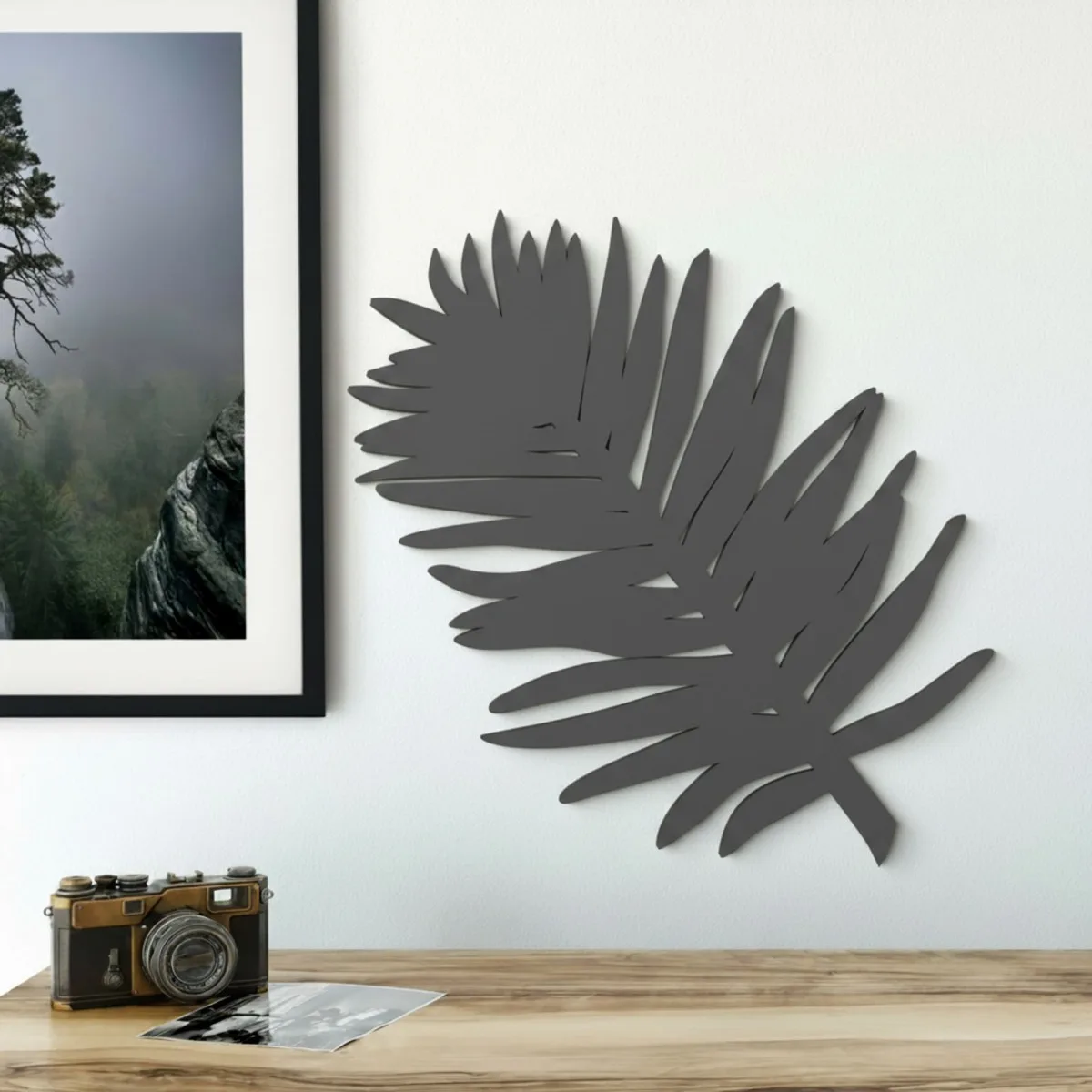 Birch Plywood Wall Decor - Palm Leaf