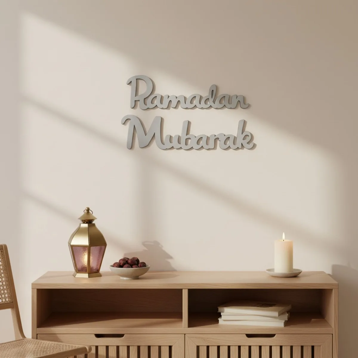 Ramadan Mubarak – Birch Plywood Wall Decor