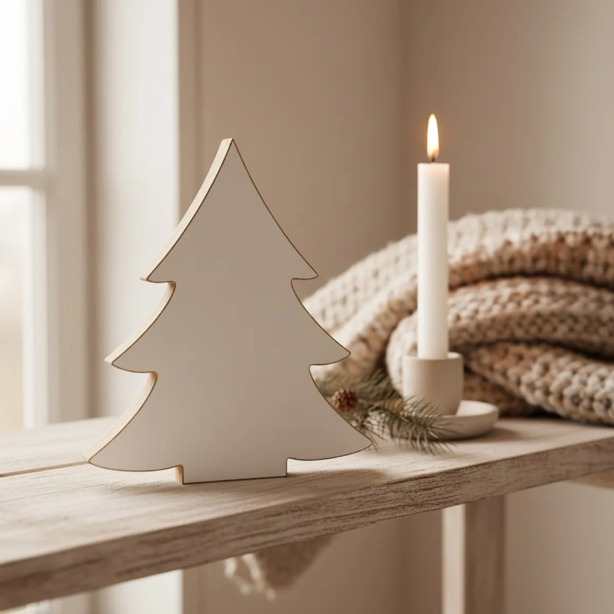 Plywood Fir Tree Decoration