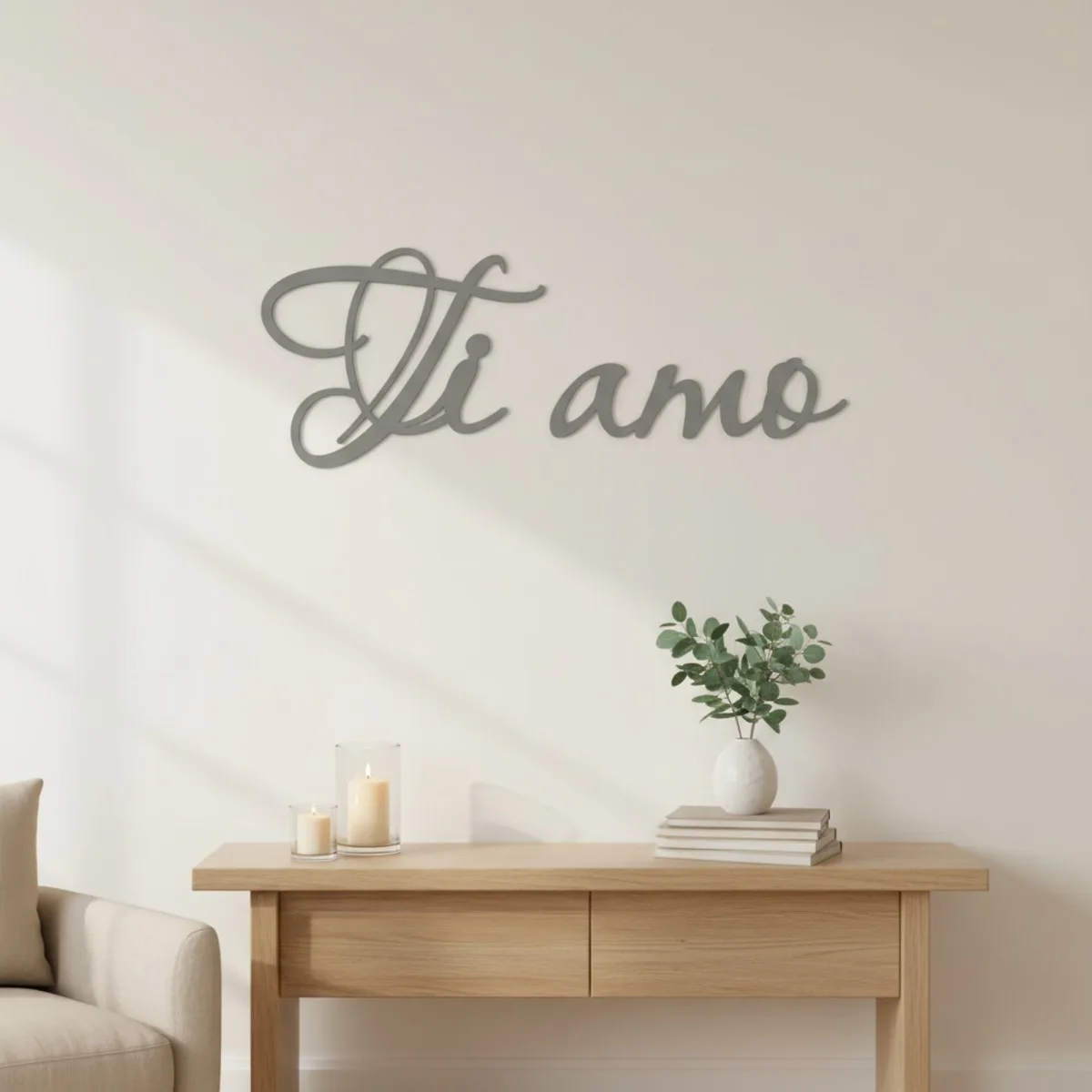 Ti amo – Birch Plywood Wall Decor
