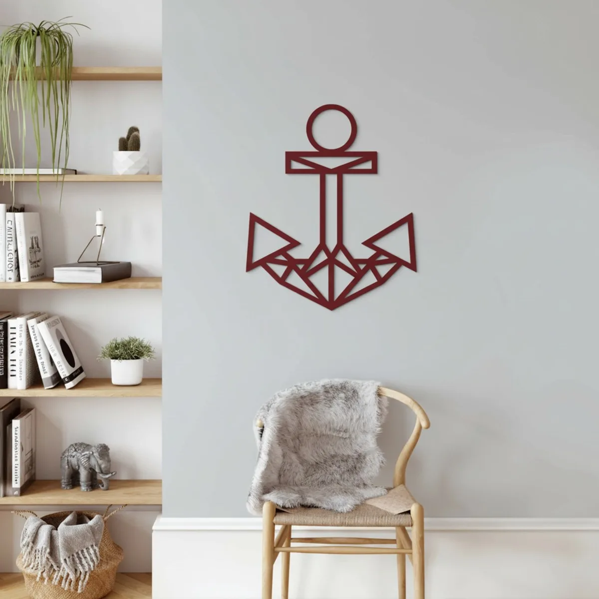 Décoration en bois - Ancre - Contreplaqué de bouleau