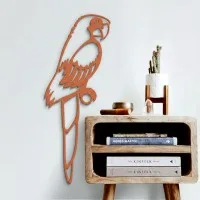 Parrot Wall Decor – Openwork Laser-Cut Birch Plywood