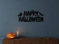 Spider on Web Wall Decor – Halloween Silhouette – Birch Plywood 45x45 cm