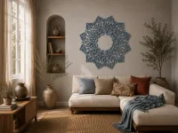 Wooden Mandala Wall Panel