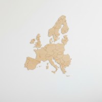 Wooden Map of Europe Wall Decor – Birch Plywood