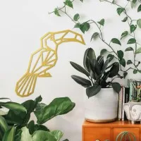 Multiplex wanddecoratie – Origami toekan