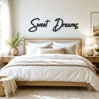 Wandbuchstaben aus Holz – Birken-Sperrholz – „Sweet Dreams“