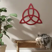 Plywood Wall Decor – Triquetra with Circle