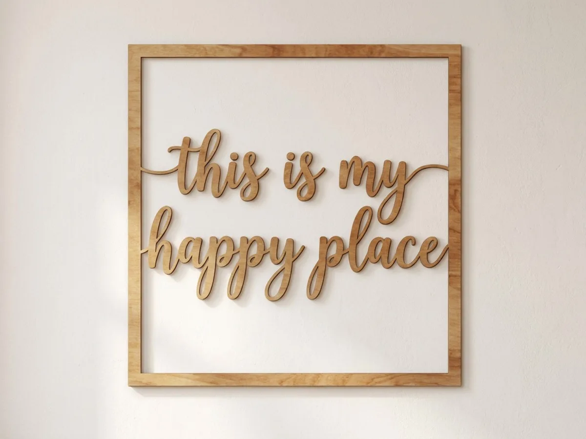 Décoration en contreplaqué this is my happy place