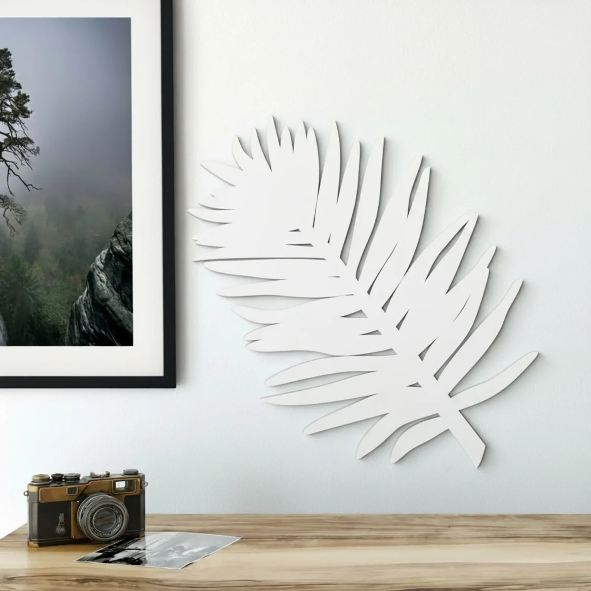 Birch Plywood Wall Decor - Palm Leaf