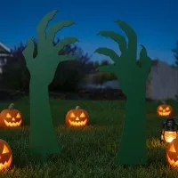 Halloween Zombie-Hände Gartendeko – Gruseliges Krallenhand-Set, 2 Stück 45 cm