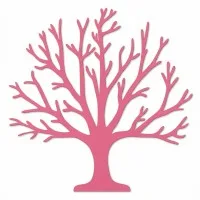 Décoration murale en bois - Arbre de vie XXL sans feuilles (19 pièces) - Contreplaqué de bouleau 3 mm