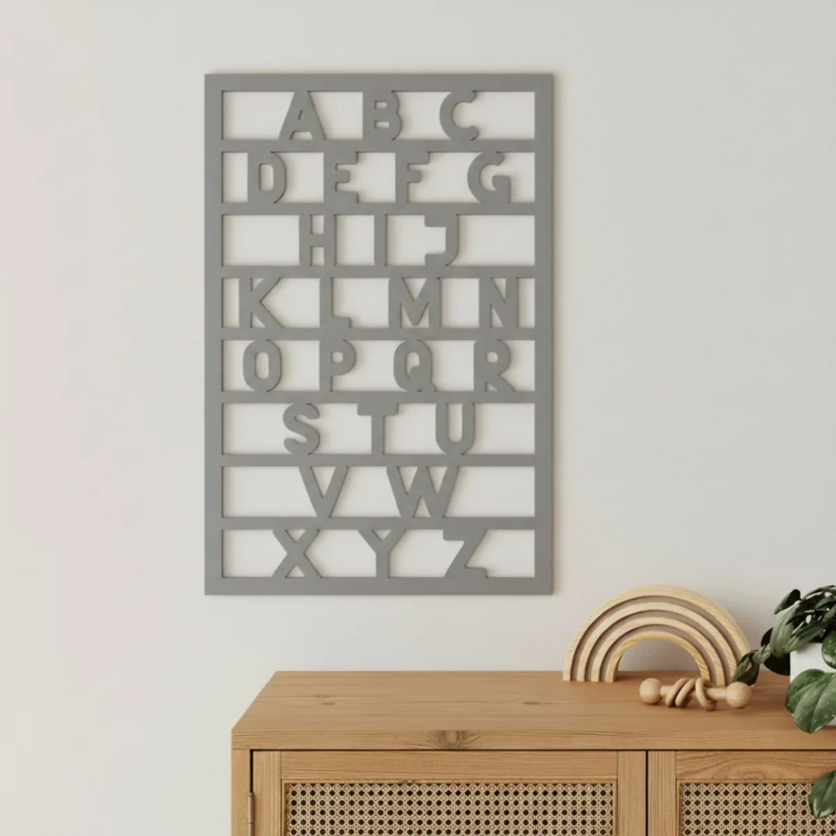 Birch Plywood Alphabet ABC – Nursery Wall Decor