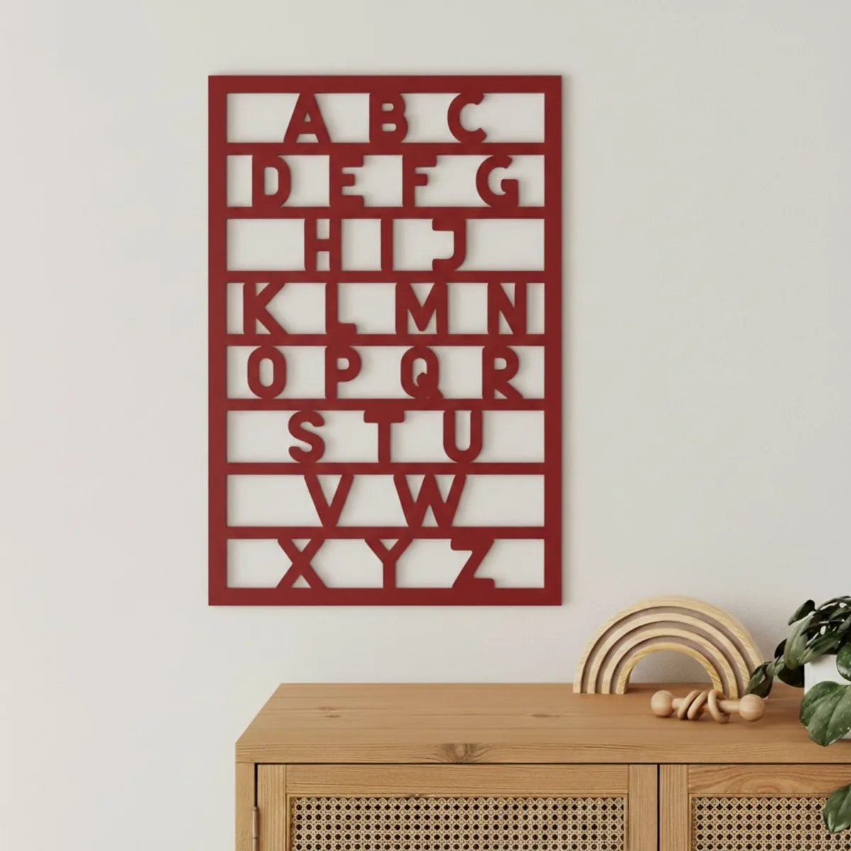 Birch Plywood Alphabet ABC – Nursery Wall Decor