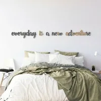 Plywood wall decor – Every day is a new adventure