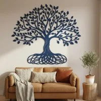 Set de décoration murale en contreplaqué « Arbre de vie » XXL (19 pièces)
