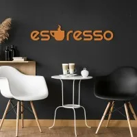 Plywood Wall Letters – Espresso