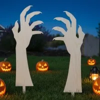 Halloween Zombie-Hände Gartendeko – Gruseliges Krallenhand-Set, 2 Stück 45 cm