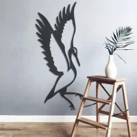 Multiplex decoratie - Staande kraanvogel