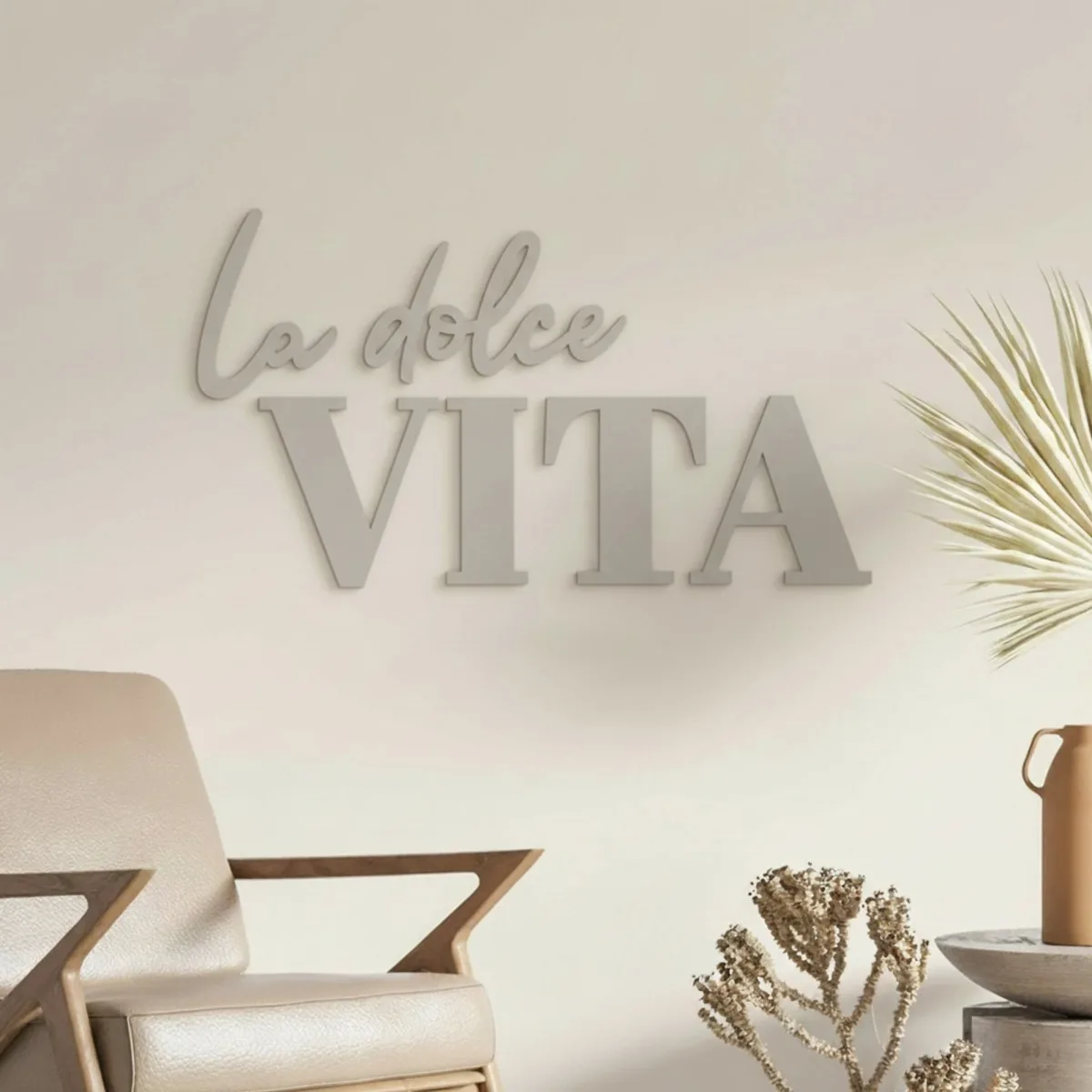 Wanddecoratie „La dolce Vita” – berken multiplex