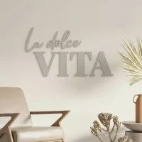 Wanddecoratie „La dolce Vita” – berken multiplex