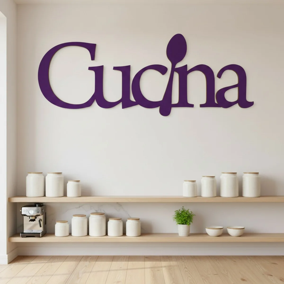 Cucina Kitchen Sign - Birch Plywood Wall Decor