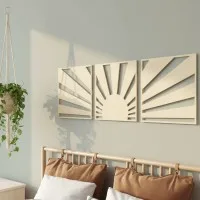 Birch Plywood Wood Decor: Boho Sunset (3-Piece Set)