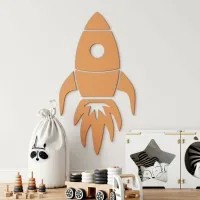 Birch Plywood Wall Decor - XXL Rocket