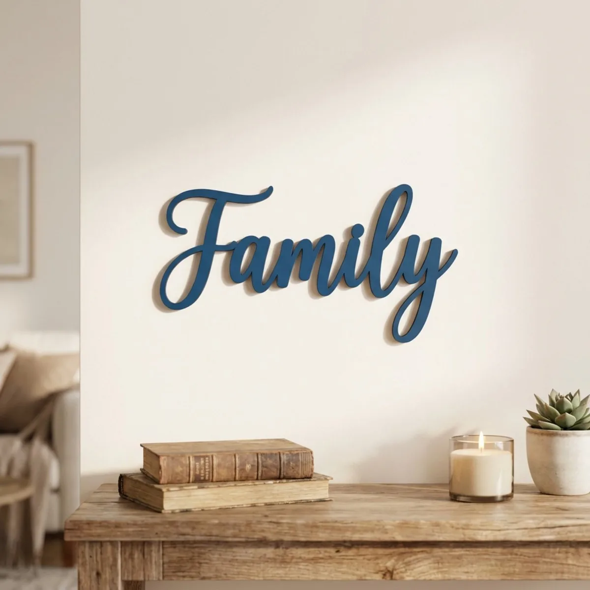 Family Plywood Wood Decor