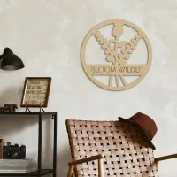 Round Birch Plywood Wall Decor - Bloom Wildly