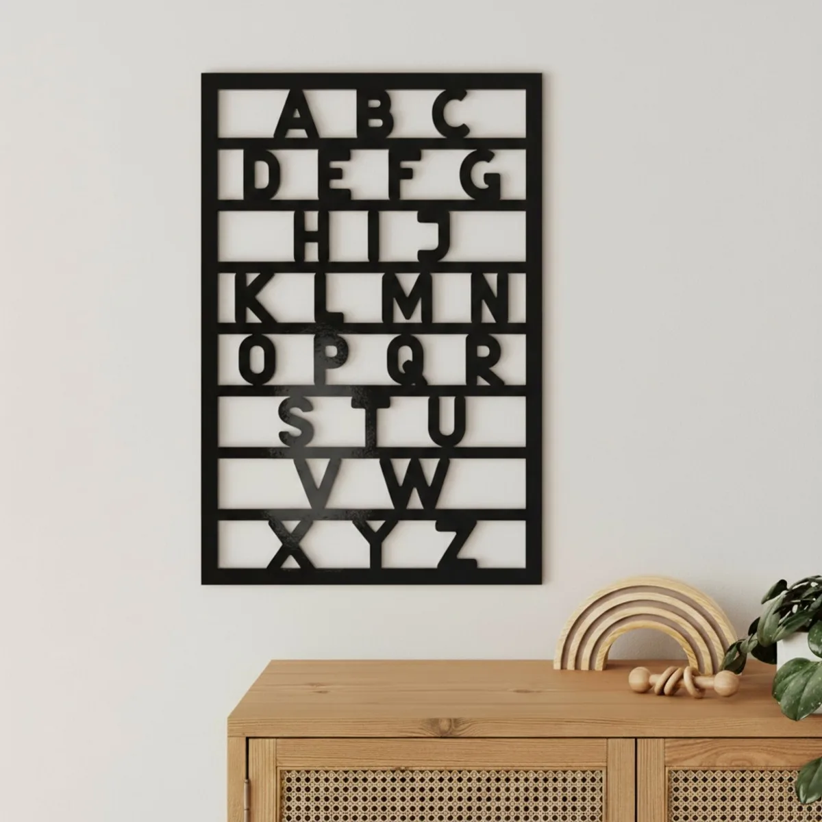 Birch Plywood Alphabet ABC – Nursery Wall Decor