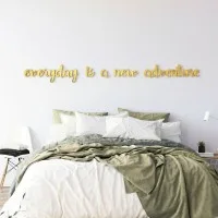 Plywood wall decor – Every day is a new adventure