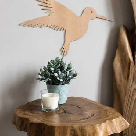Wooden Hummingbird Wall Art