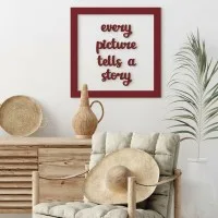 Every Picture Tells a Story – Laser-Cut Birch Plywood Wall Decor