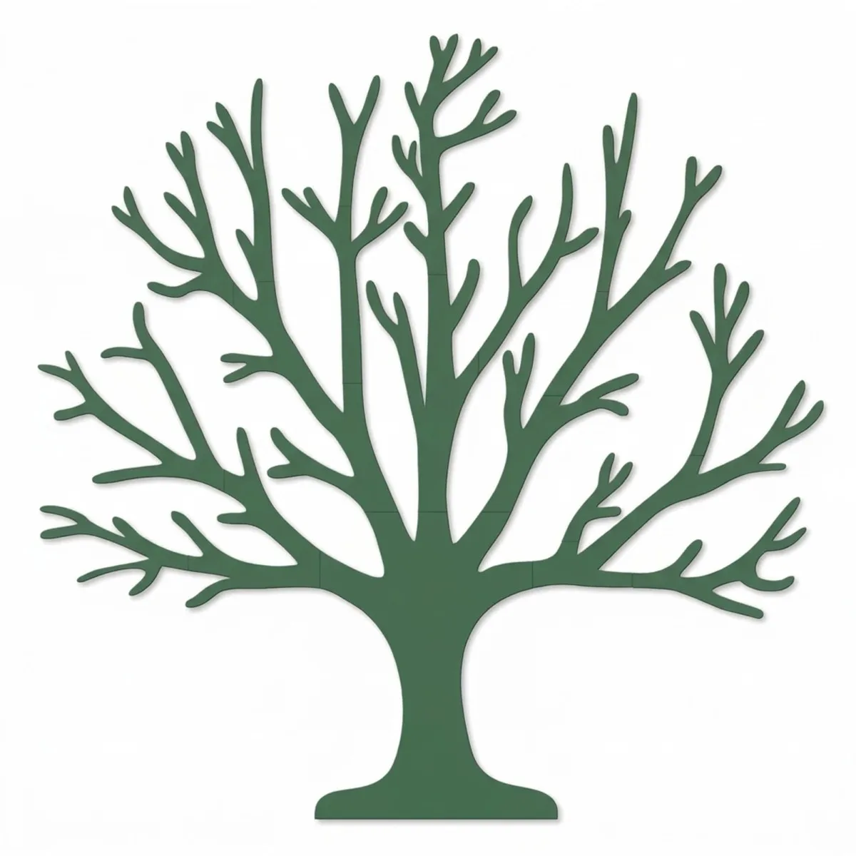 Décoration murale en bois - Arbre de vie XXL sans feuilles (19 pièces) - Contreplaqué de bouleau 3 mm