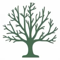 Décoration murale en bois - Arbre de vie XXL sans feuilles (19 pièces) - Contreplaqué de bouleau 3 mm