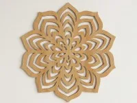 Carved Wooden Mandala Wall Art