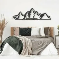 Décoration en contreplaqué - Montagne