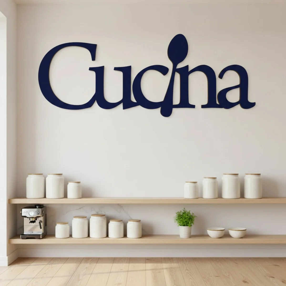 Cucina Kitchen Sign - Birch Plywood Wall Decor