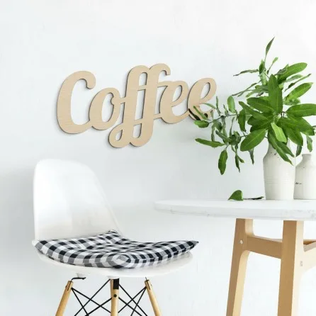 Lettres murales Coffee en bois - Déco cuisine