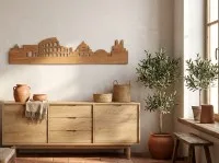 Sperrholz-Wanddekoration – Skyline von Rom