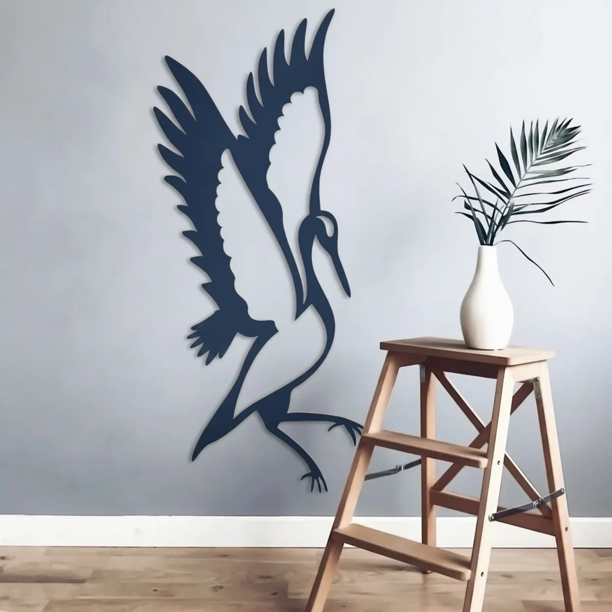 Multiplex decoratie - Staande kraanvogel