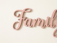 Family Plywood Wood Decor