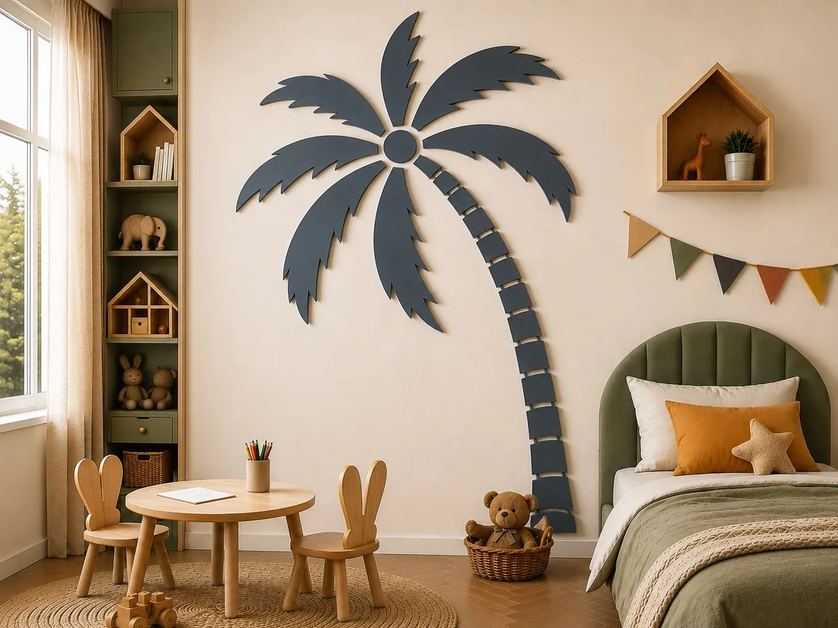 Plywood Palm Wall Decor