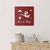 Plywood Wooden Ornament Baby – It's a Boy