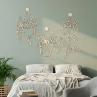 Hangende bloempotten set van 3 — wanddecoratie