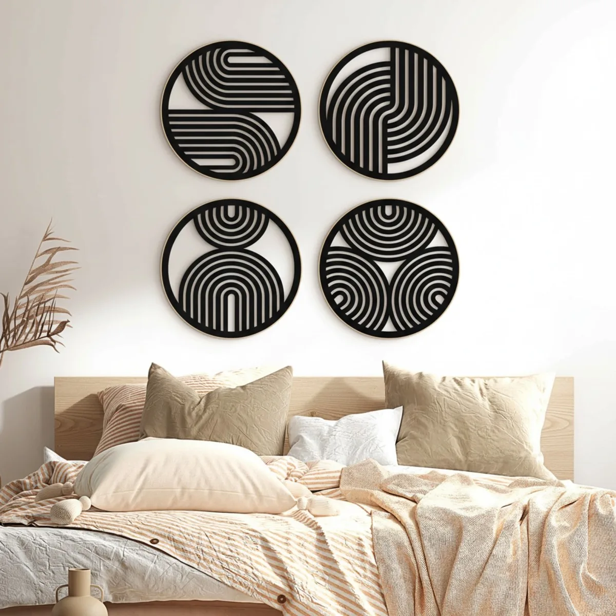 Boho Rainbows Plywood Wood Decoration