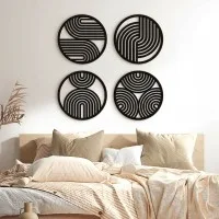 Boho Rainbows Plywood Wood Decoration