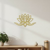 Yoga Lotus Flower Birch Plywood Wall Decor