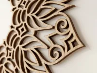Wooden Mandala Wall Panel